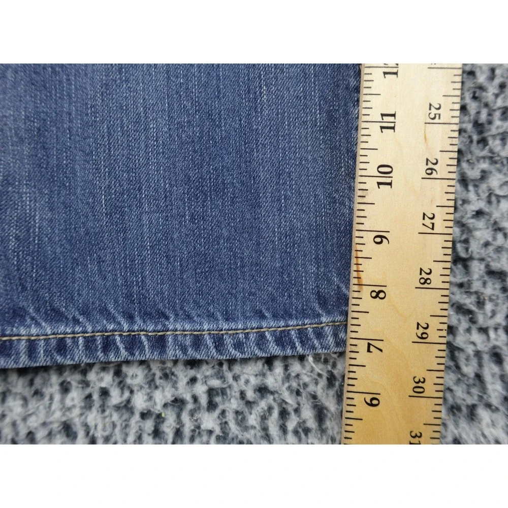 Ariat Bootcut Jeans Mens 36x30 Blue Good Heavy Stitching Western Denim - Picture 6 of 14